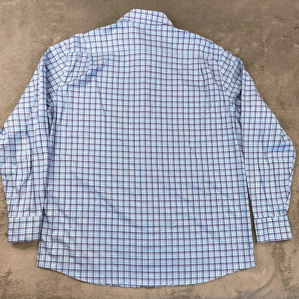 Southern Tide Button Down Mens XL Blue Plaid Classic Fit Cotton Stretch Shirt - Picture 2 of 9